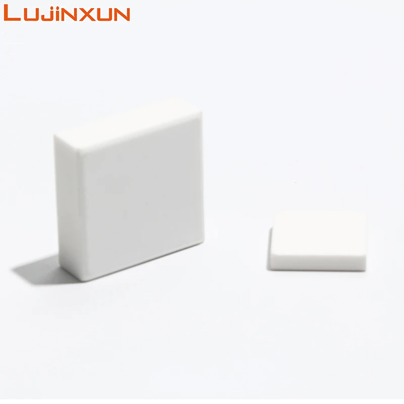 LUJINXUN 95% Al₂O₃ Ceramic Insulation Wafer, Wear Resistant High Voltage Resistant Base Plate Custom Size 10pcs/lot