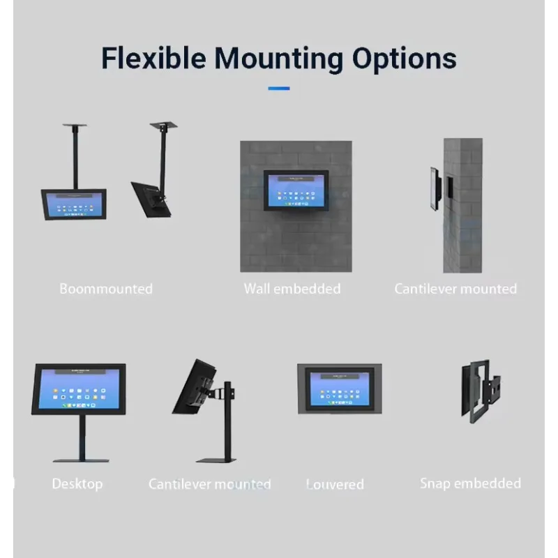 ضوء الشمس في الهواء الطلق قابل للقراءة ومضاد للوهج عالي السطوع شاشة LCD تعمل باللمس صناعية