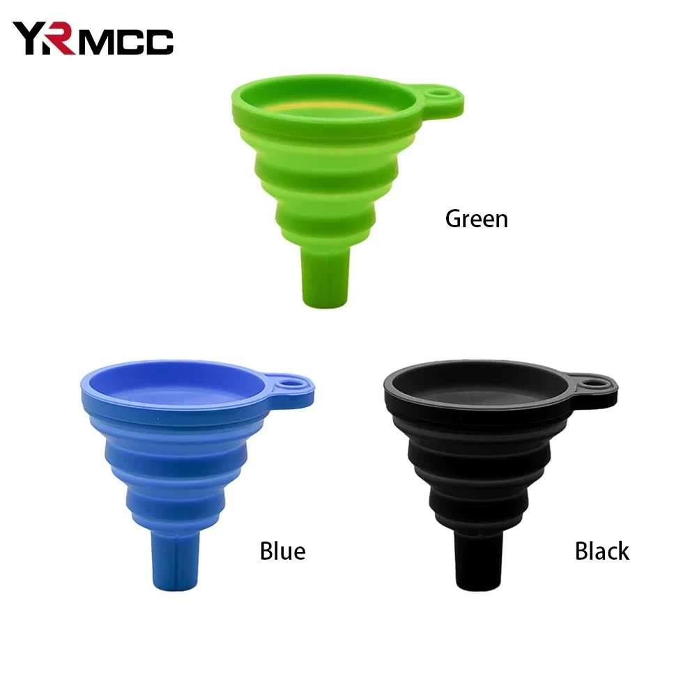 Engine Silicone Car Funnel Wholesale Change Foldable Portable Washer Fluid Funnel for Auto Motorcycle Engine Oil Petrol Change