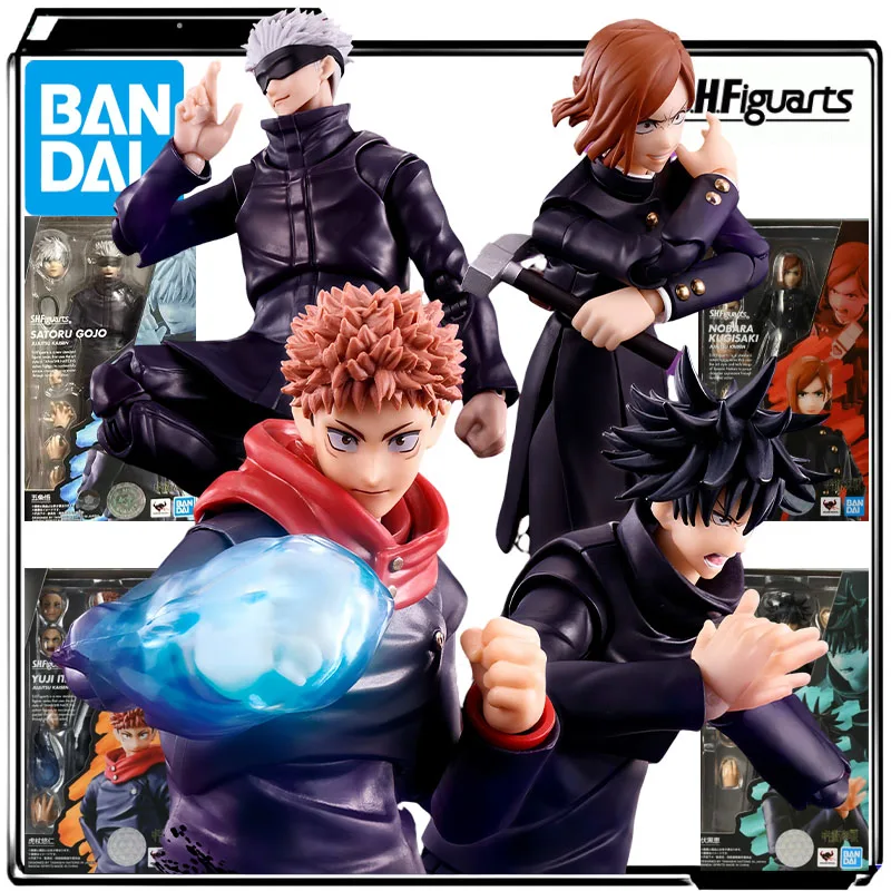 

Bandai Genuine S.H.Figuarts Anime Figure Yuuji Itadori&Fushiguro Megumi&Gojo Satoru&Nobara Kugisaki Action Figure Toys for Boys