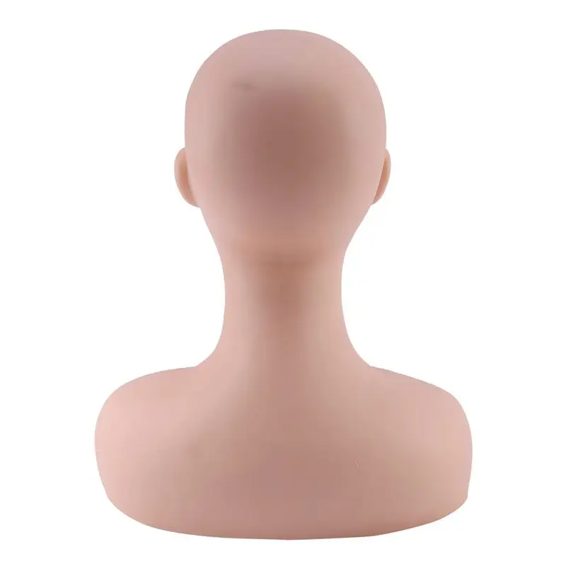 2X Professional Head Shoulder Exercise Bone Silicone Manikin For Makeup Extension Eyelash & Massage Exercise