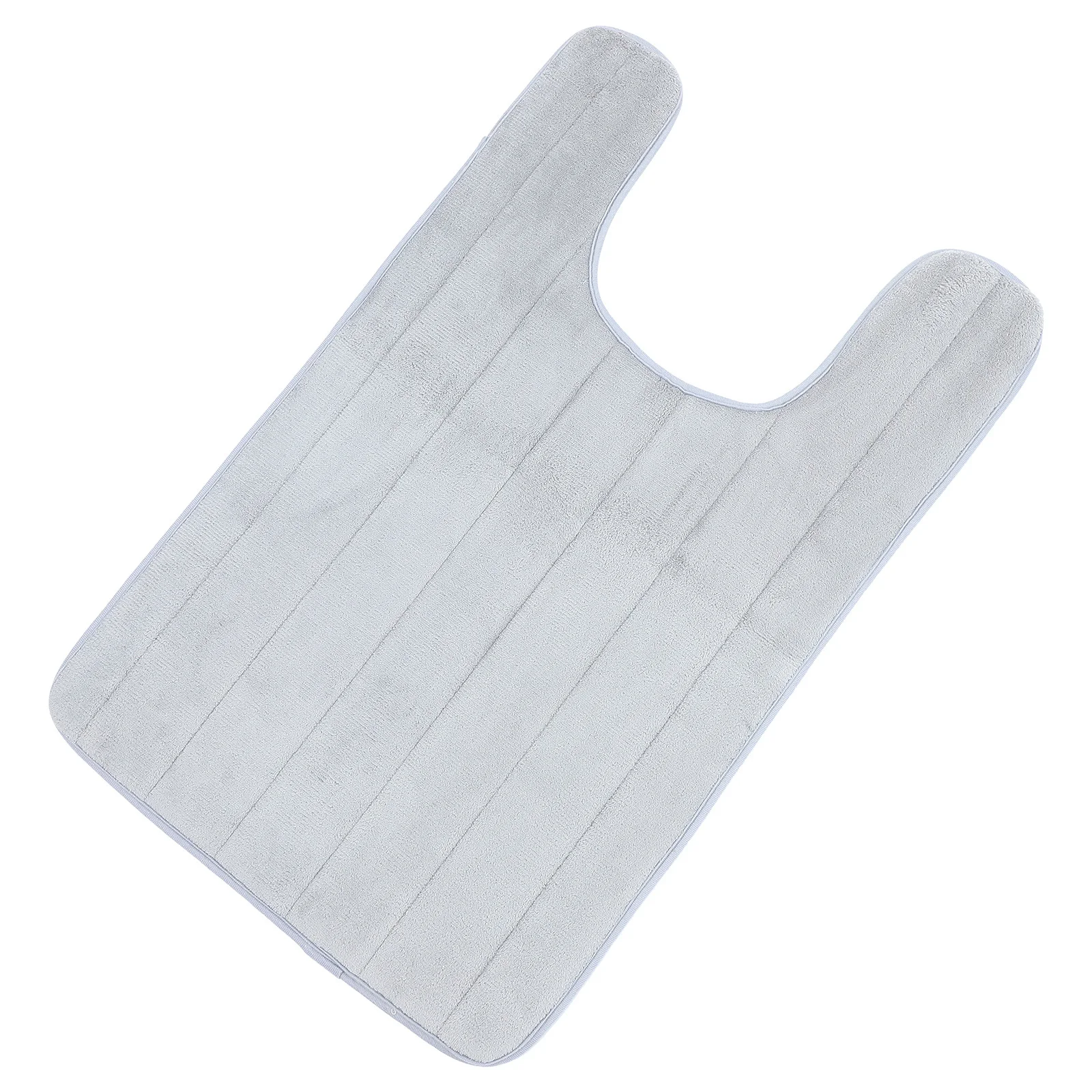 

Household Toilet Floor Cushion U-Shaped Non-Slip Ground Mat for Bathroom Washroom Soft Comfortable Material Simple Design Safe