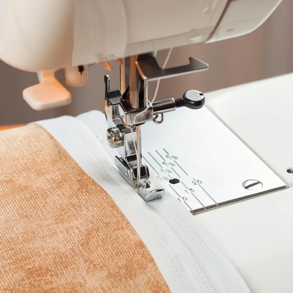 Zipper Presser 2 PCS/Set Foot Invisible Zipper Foot for Singer Brother Juki Low Shank Snap-On Sewing Machine Accessories