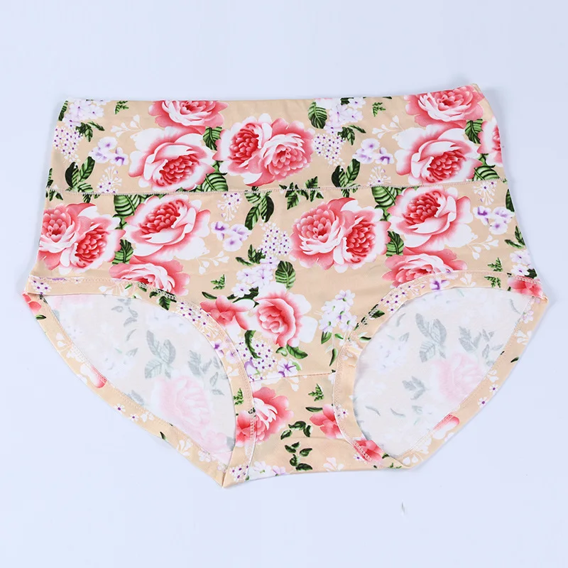 4XL-12XL Women\'s Panties Plus Size Cotton Underwear Briefs Girls Sexy Lingeries for Ladies Seamless Underpants Floral Intimates