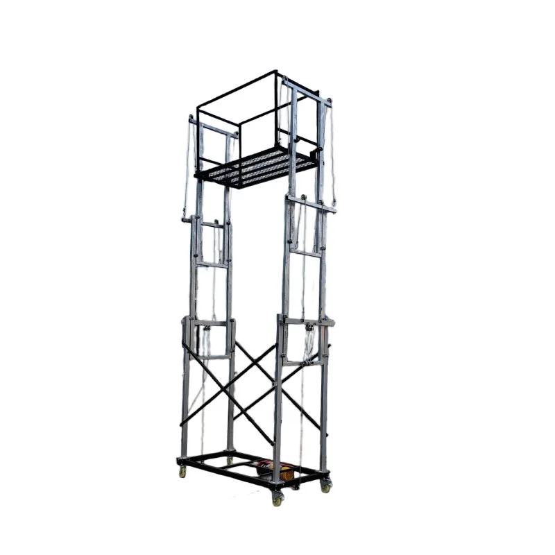 

Electric lift scaffold 3 doors new type of mobile folding scaffold outdoor freight elevator multi-function electric lift