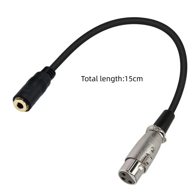 3.5mm to XLR 3Pin Stereo Audio Cable Male Plug Connector for Wedding Event Mic Stage Performance Live Show