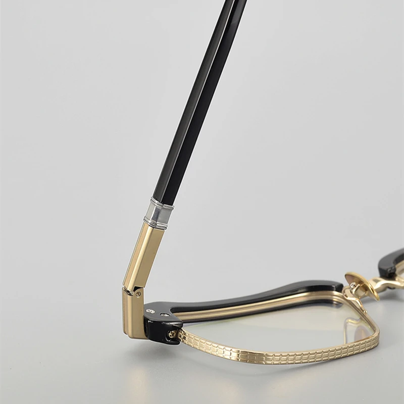 Top Quality Brand Design Square Glasses Frame for Men Handmade Titanium Trendy Eyeglasses Vintage Ultralight Spectacles Eyewear