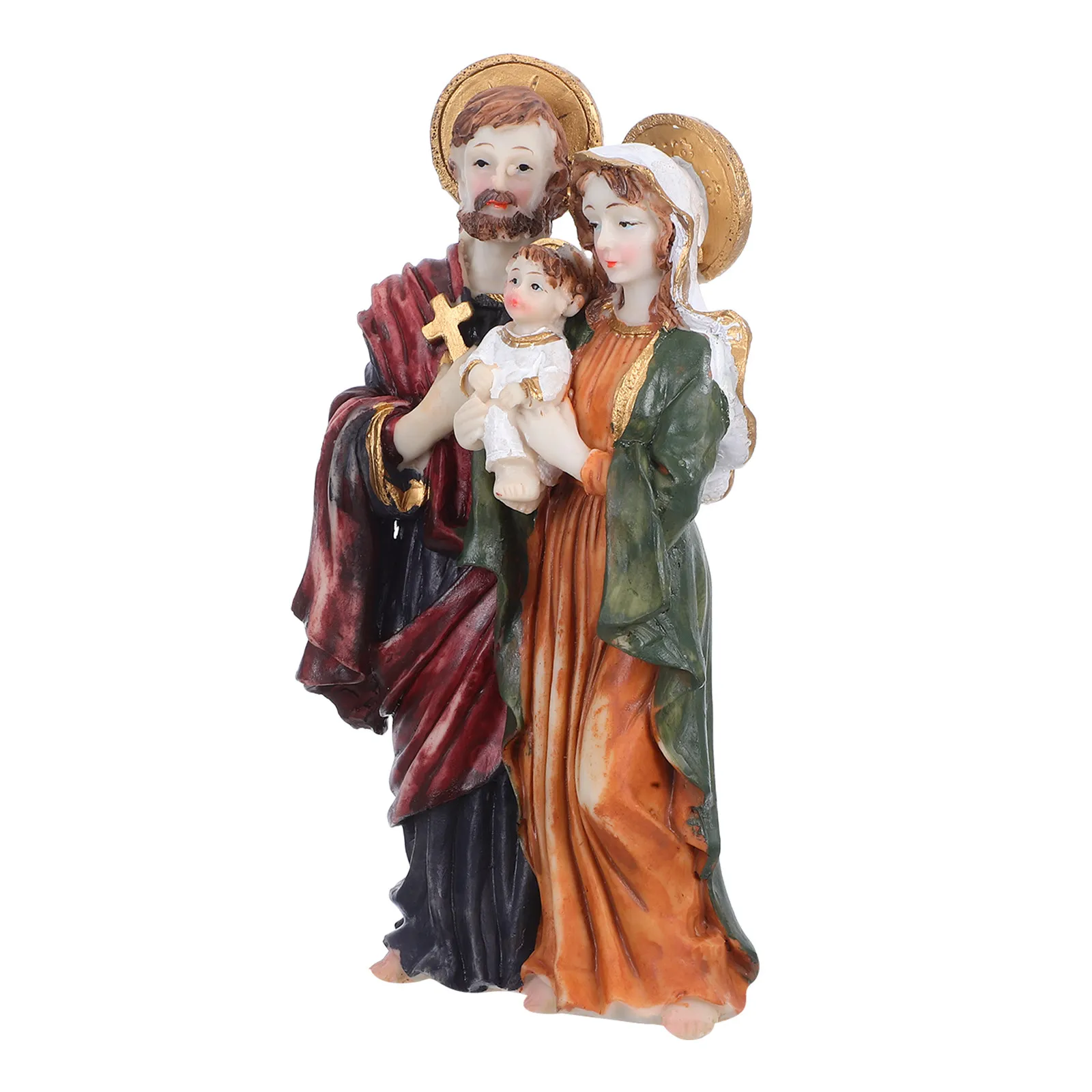 Jesus Baptism Statue Resin Religious Nativity Catholic Family Home Table Decoration Christmas Holiday Celebration Present