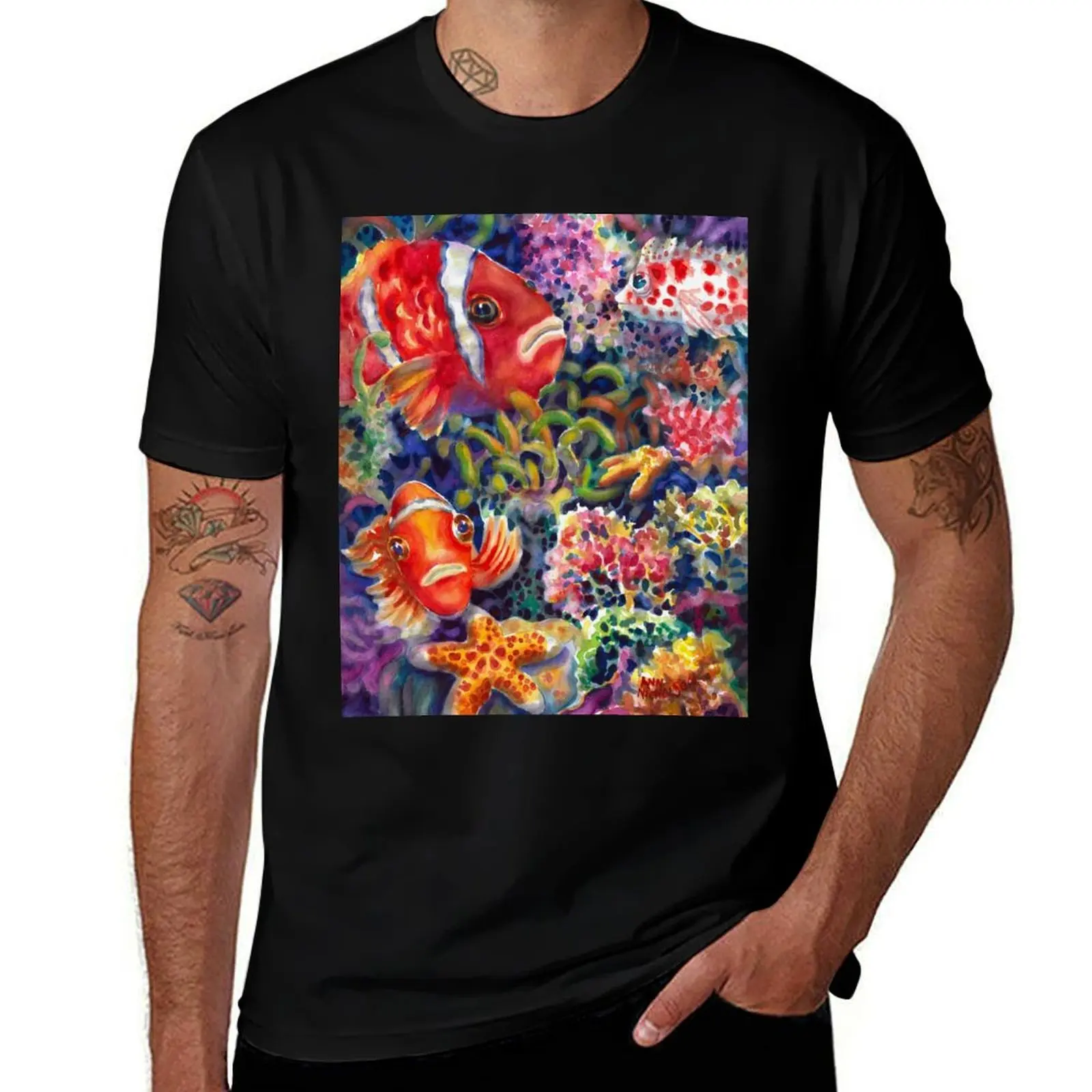 

Clown fish II T-Shirt cotton t shirts high quality man t shirt heavy cotton t shirt man luxury T-shirt