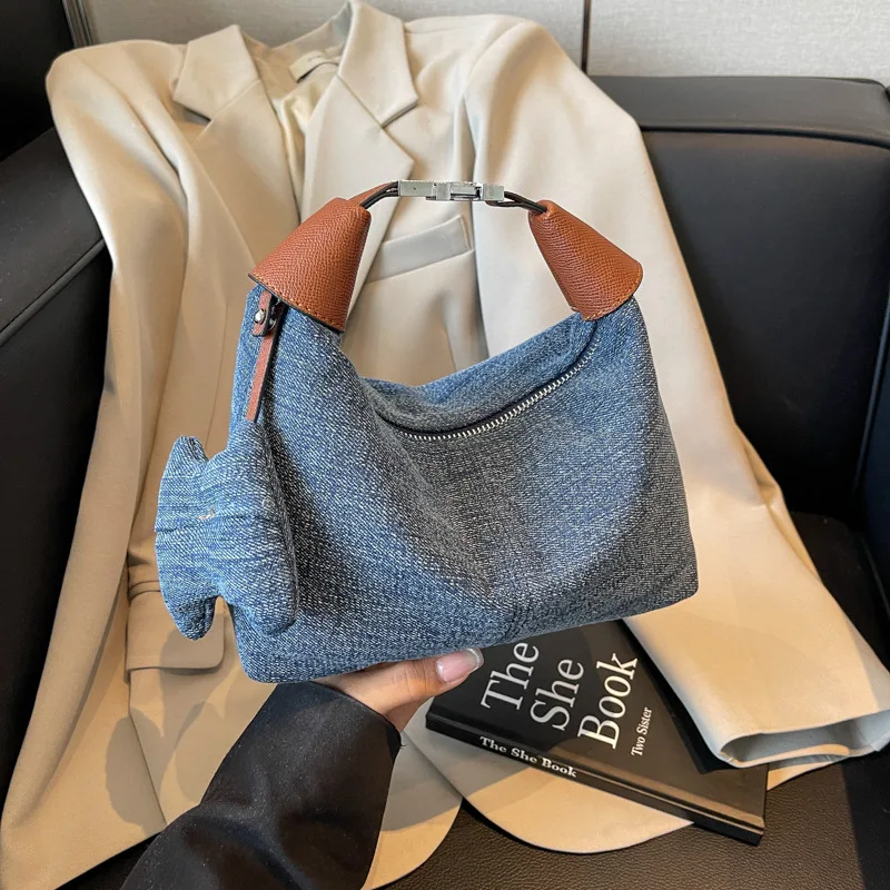 

Джинсовая сумка через плечо для женщин Сумки на плечо Модные кошельки и сумки Дизайнерская сумка Женские сумки Сумка Женская Bolsos Mujer