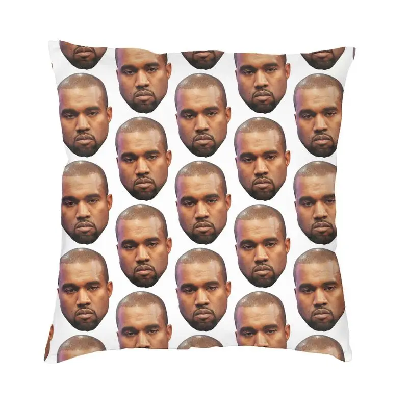Kanye West Funny Meme Cushion Cover 35x35 cm Velvet Creative Throw Pillow Cases for Car Sofa Polyester Pillowcase Dakimakura