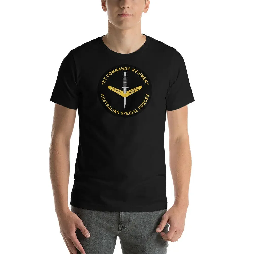 

1st Commando Regiment Australian Special Forces T-Shirt Men's 100% Cotton Casual T-shirts Loose Top Size S-3XL