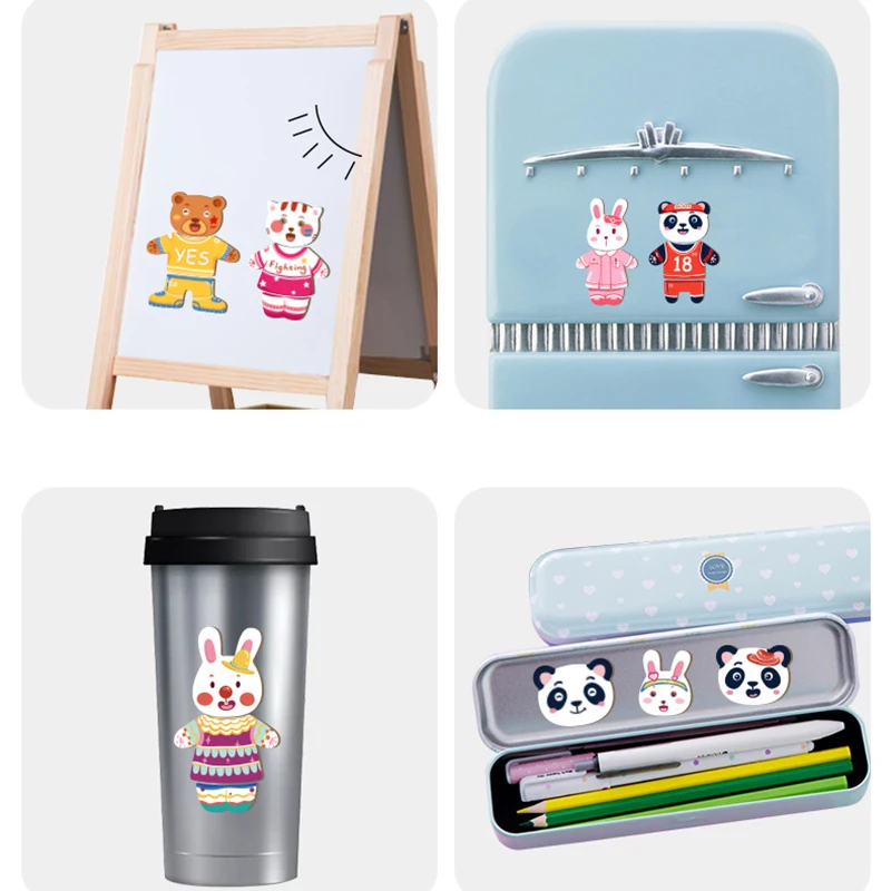 ตัวต่อแม่เหล็กเปลี่ยนชุด จิ๊กซอว์กล่องใหญ่ เปลี่ยนเสื้อผ้า ของเล่นเสริมพัฒนาการเด็กเล็ก