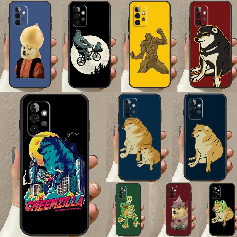 Cheems Doge Funda For Samsung A53 A33 A23 A13 A32 A22 A42 A52 A12 A51 A71 A52S A14 A34 A54 Case Cover