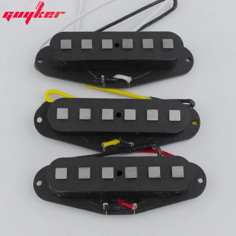 

GUYKER All AlNiCo Square Pole Magnet Electric Guitar Pickups 1 set ST Single pickup N/M/B