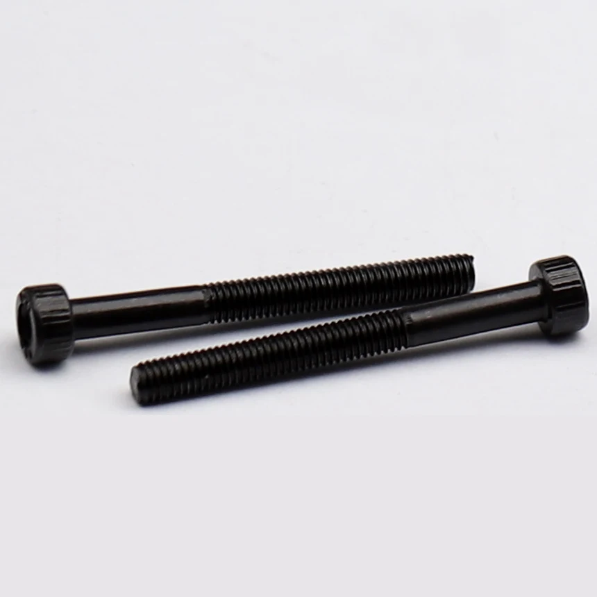 M6 M6*35/40/45/50/55/60/65/70 12.9 Grade Black Carbon Steel Full Half Thread DIN912 Cap Cup Allen Head Bolt Hexagon Socket Screw
