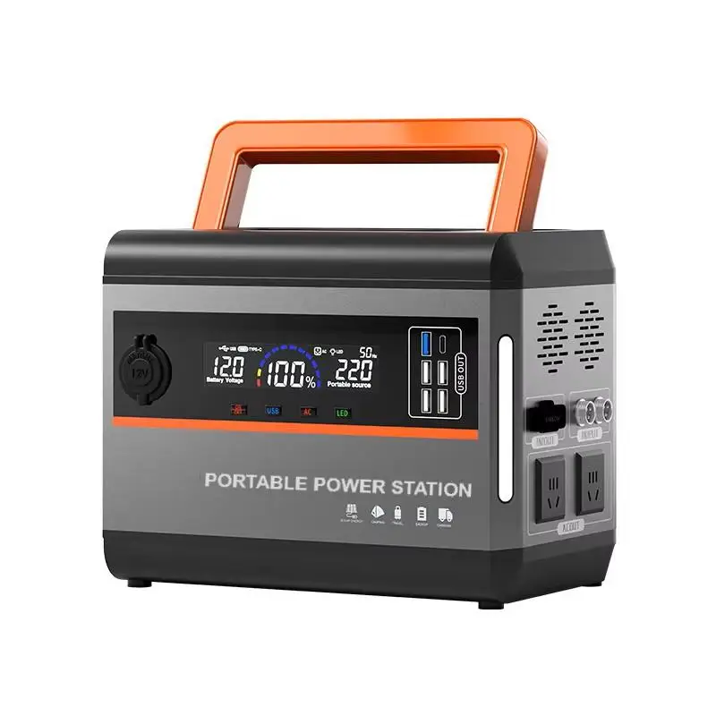 Brand New ES80 Portable Power Station 600W 600Wh Lithium Battery Solar Generator MPPT for Outdoors Camping Travel Blackout