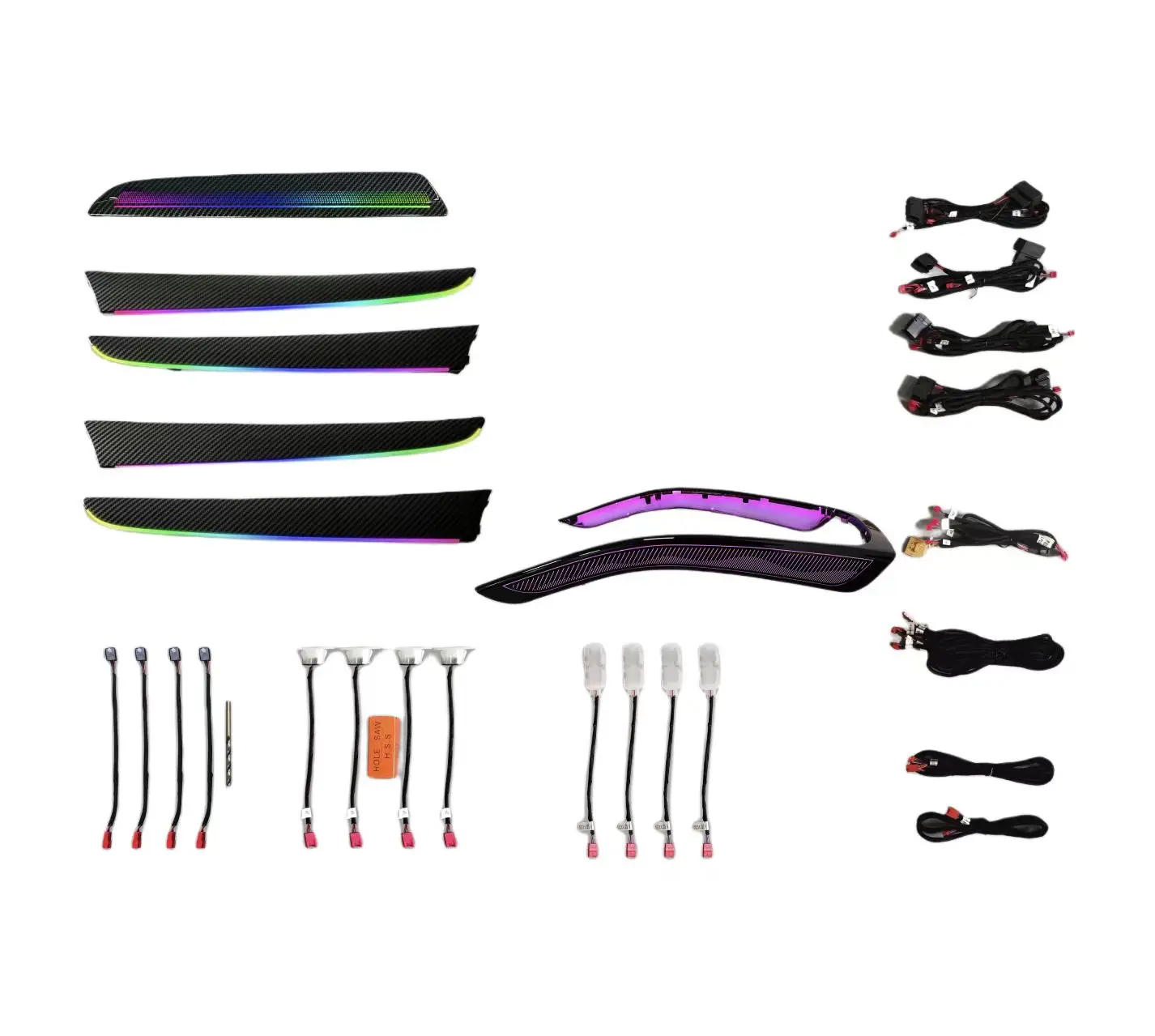 18 Lights LED Interior Light Ambient Colorful Atmosphere Lights for A4 B8 2009-2016