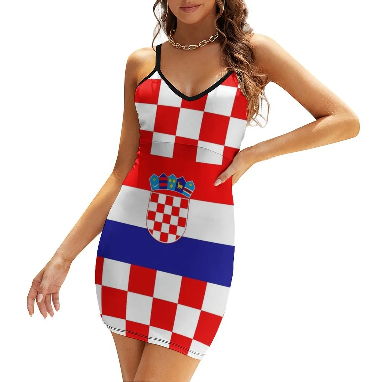

CROATIA 4 Sling Dress women party dresses Cocktail of dresses womans clothing summer women's suit