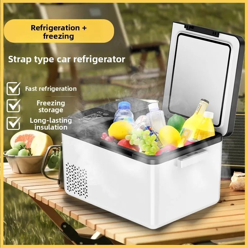 Car Refrigerator 12V24V220V Large Truck Household Refrigeration Mini Refrigerator Car Home Dual-use