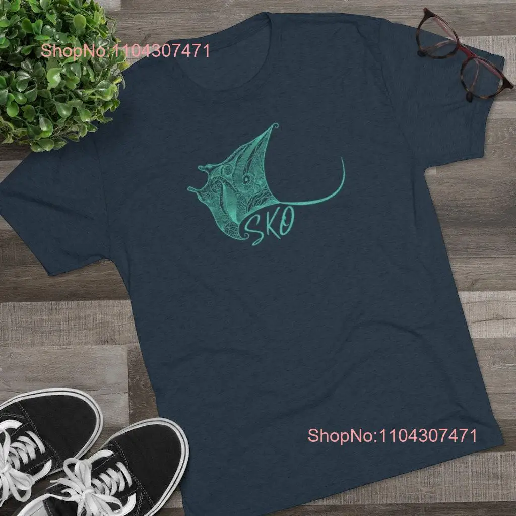 Stingray Tri Blend super soft Crew T Shirt long or short sleeves