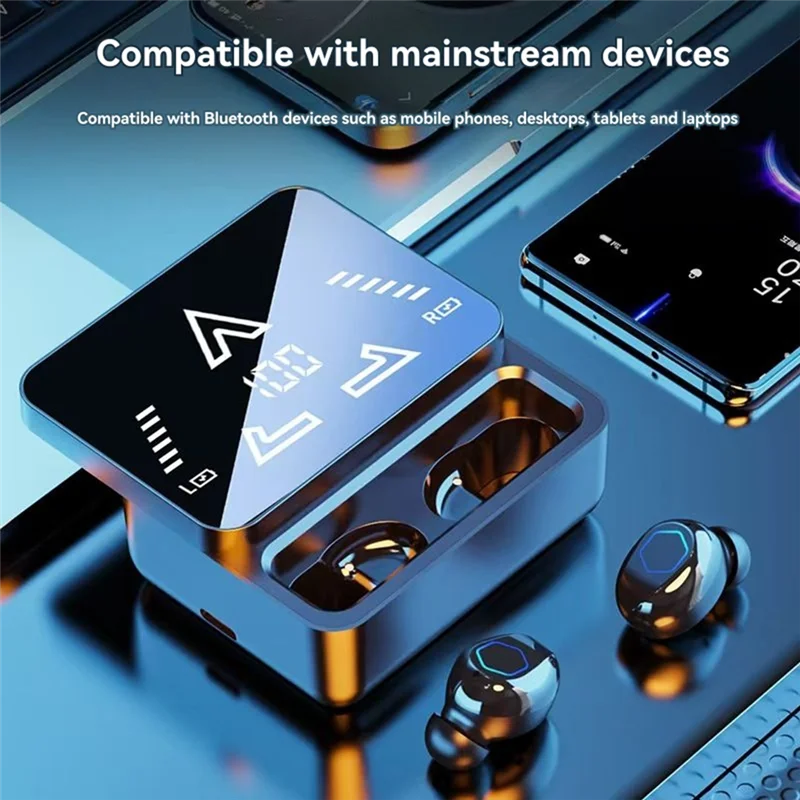 ELECT-Wireless Bluetooth Two Way Translator Device M48 Pro 144 Languages High Accuracy Earbuds Smart Translation Functionality