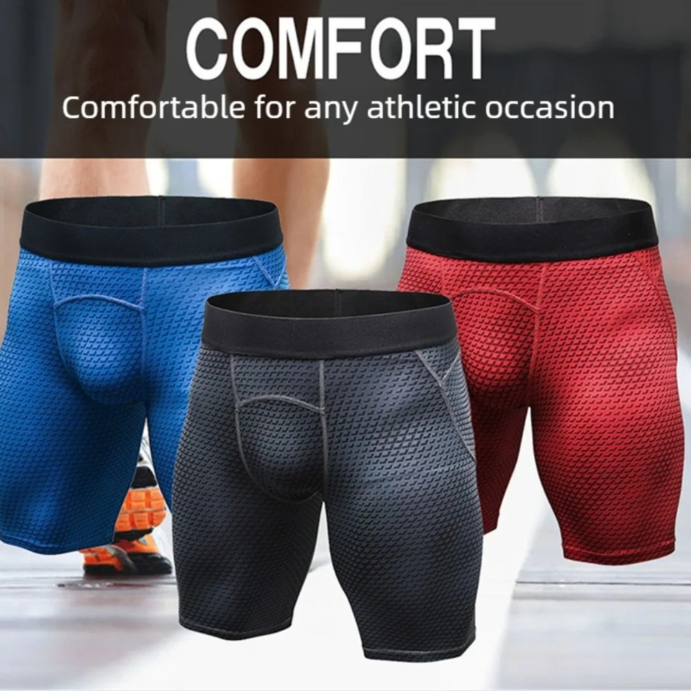 

Men's 3" Compression Workout Shorts - Quick Dry Stretchy Athletic Shorts for Training, Running & Gym