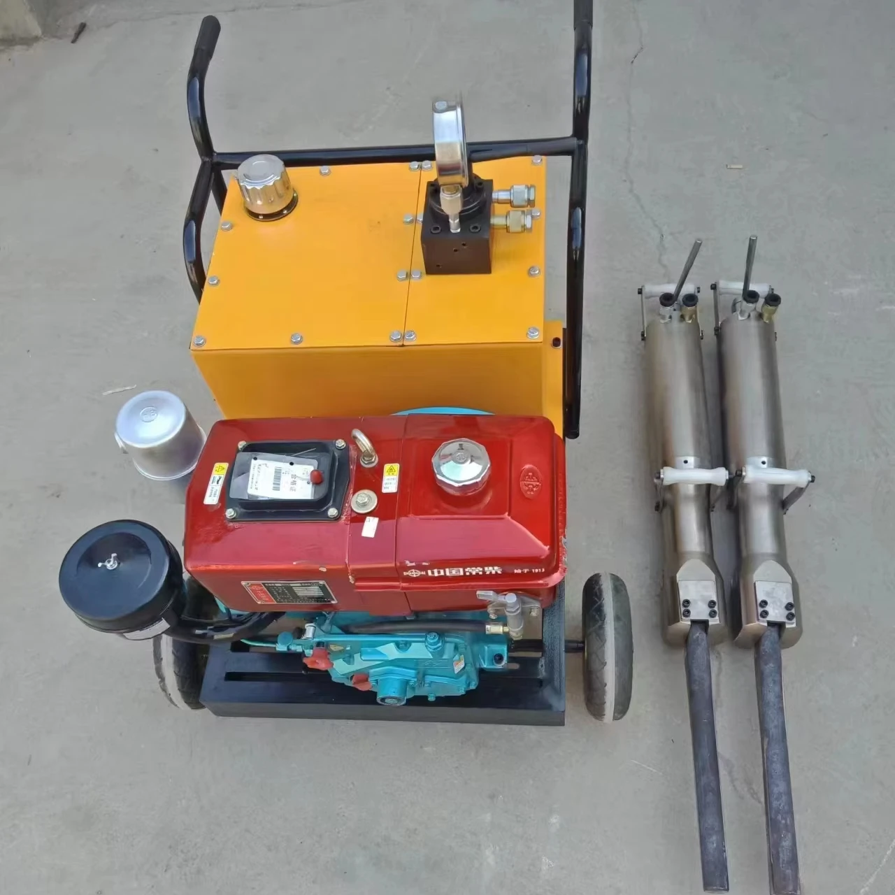 Hydraulic Stone Splitter Machine Concrete Rock Breaking Tools with Engine Pump Motor Core Components Rock Splitting Tool