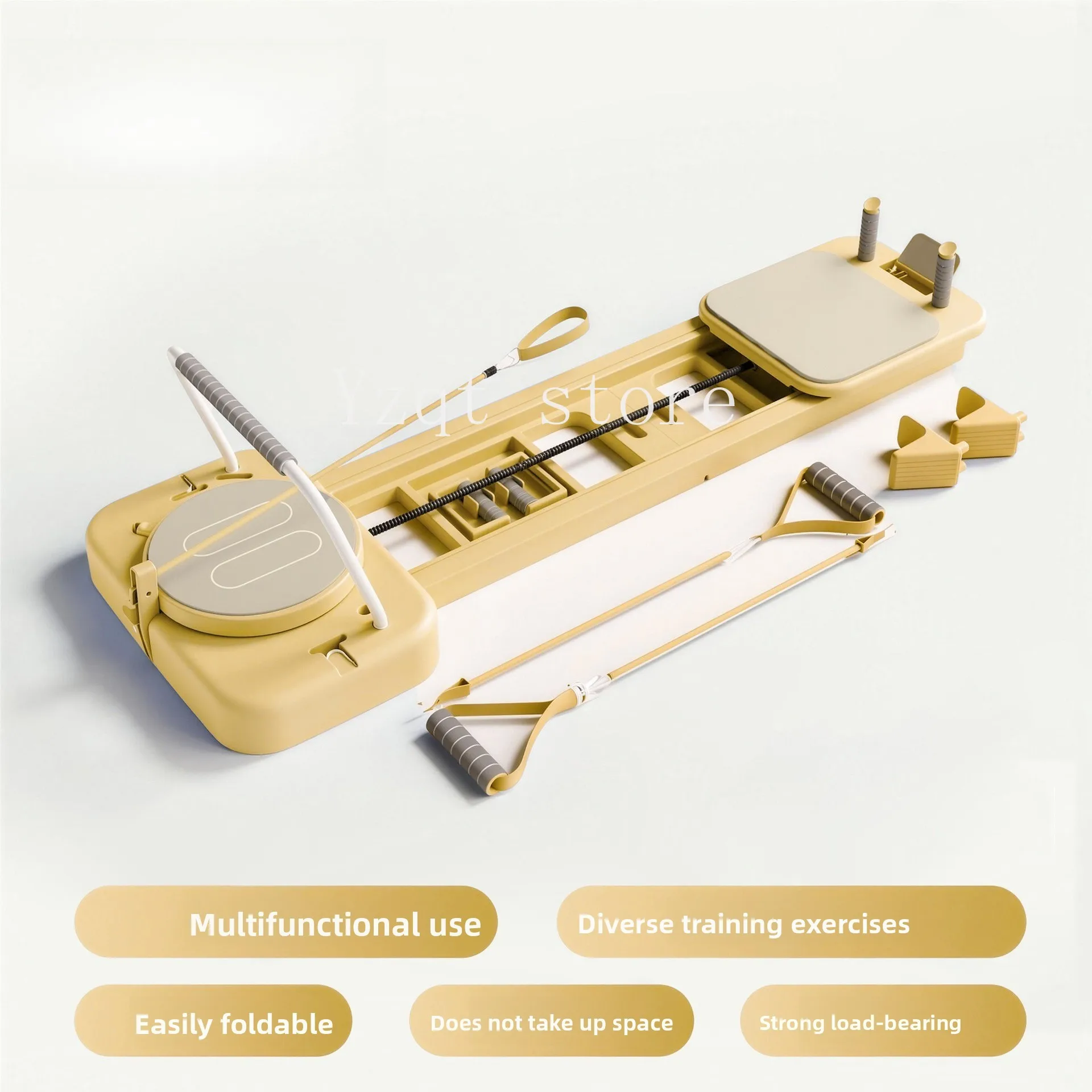Pilates Core Bed, Home Mini Multifunctional Trainer, Flexible Body, Home Workout, Foldable Yoga Bed