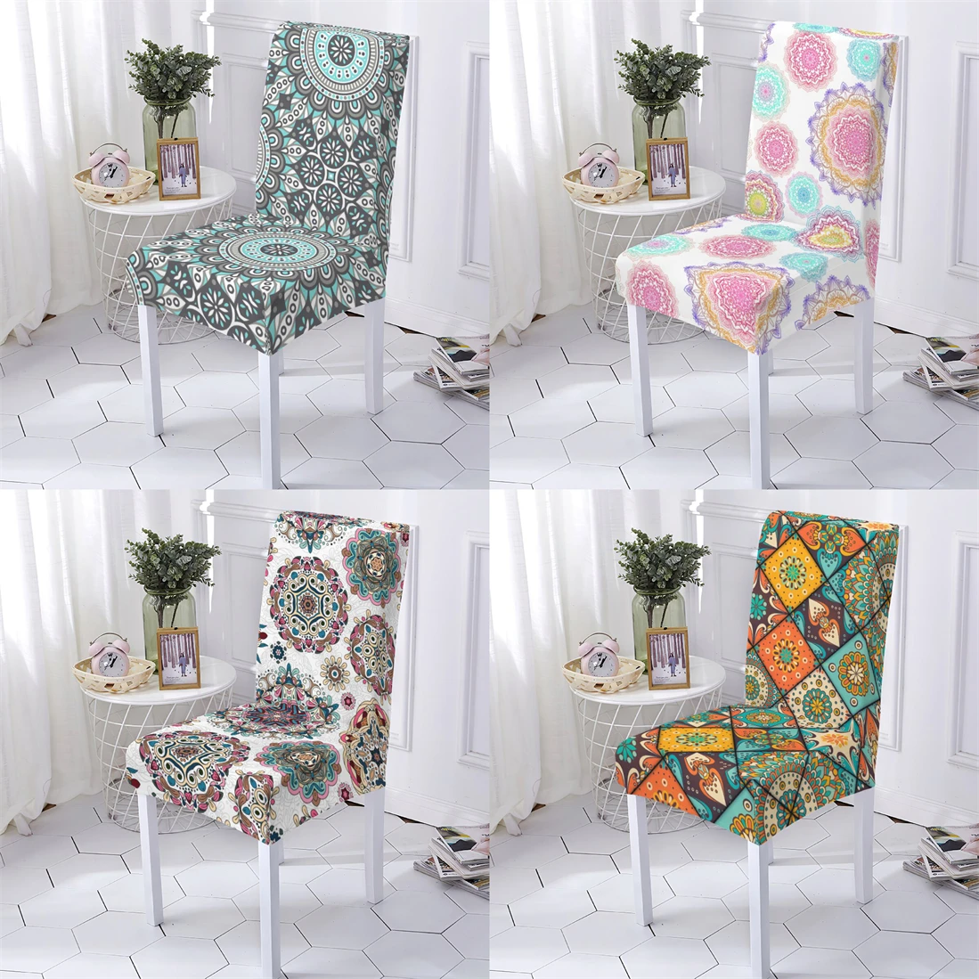 

Geometry Style Chair Cover Seat Covers For Chairs Polygon Pattern Covers For Chairs Living Room Home Seat Chair Cover Stuhlbezug