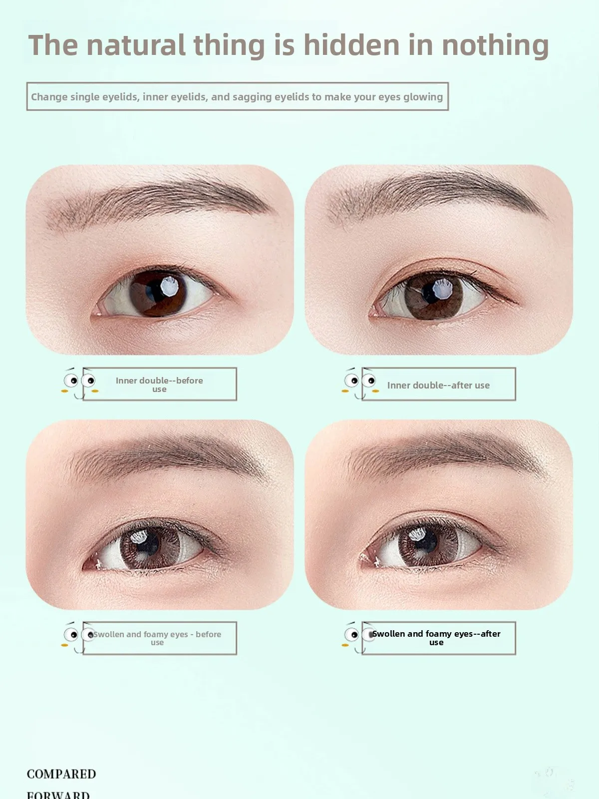 เทปติดตาสองชั้นแบบกว้าง ลายลูกไม้ สำหรับผู้หญิง มองไม่เห็นรอยต่อ ใช้สำหรับแต่งตาแบบมืออาชีพ ช่วยเสริมความงามให้ดวงตา