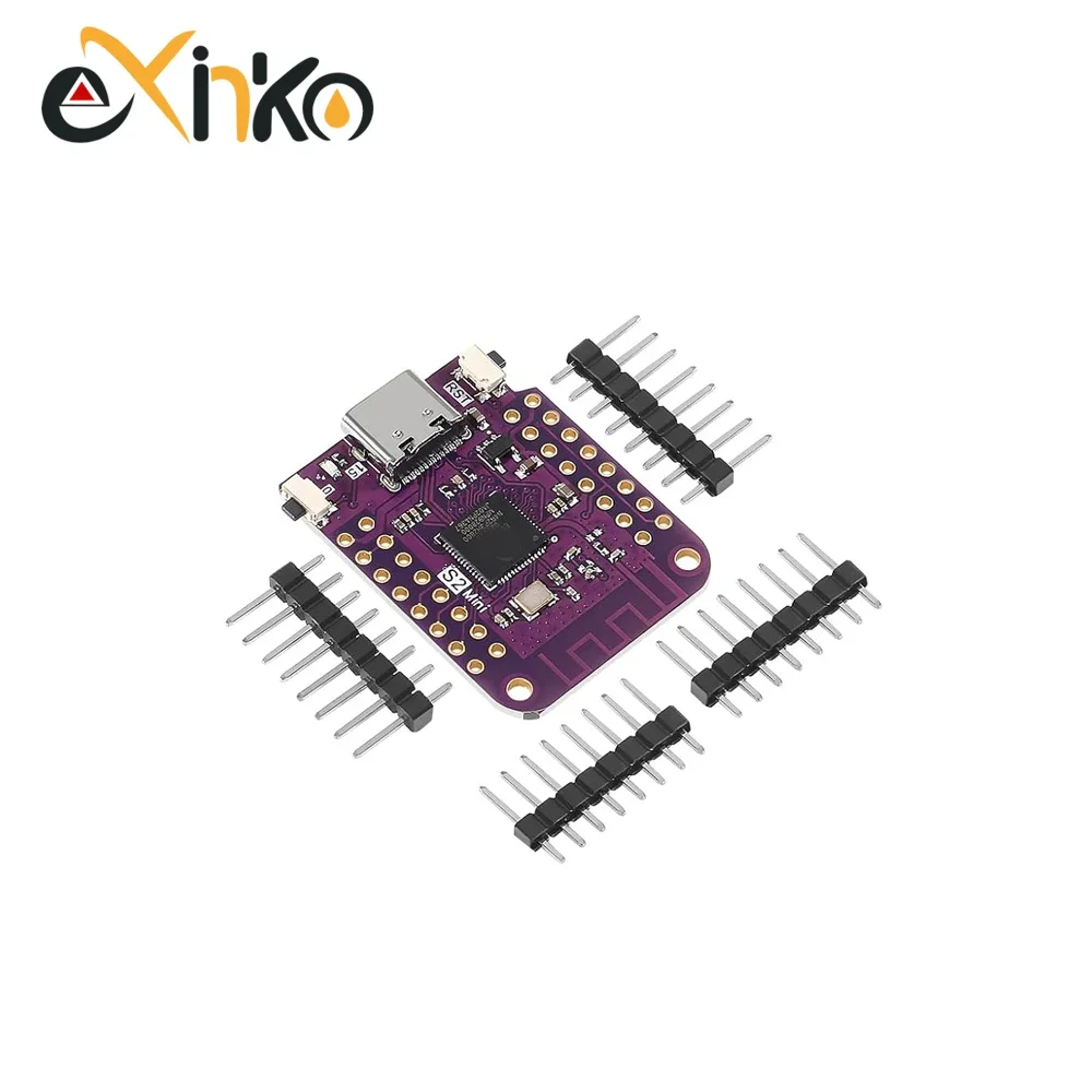 1-10PCS ESP32 S2 Mini WIFI IOT Board Based ESP32-S2FN4R2 ESP32-S2 4MB Flash Type-C Connect Arduino Compatible with MicroPython