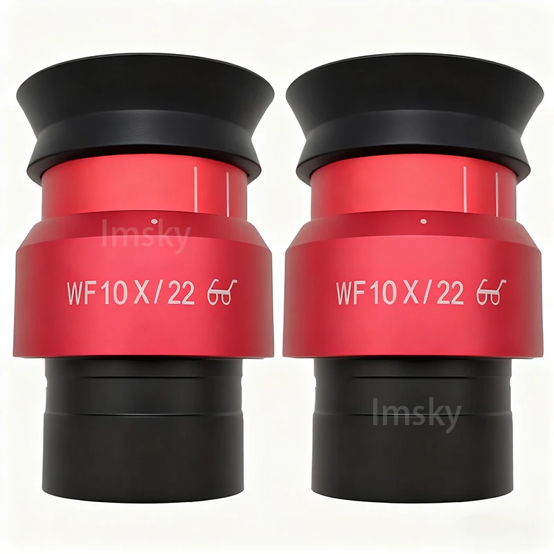 1 Uds 2 uds WF10X/22 lente ocular gran angular de alto punto ocular óptico para microscopio estéreo