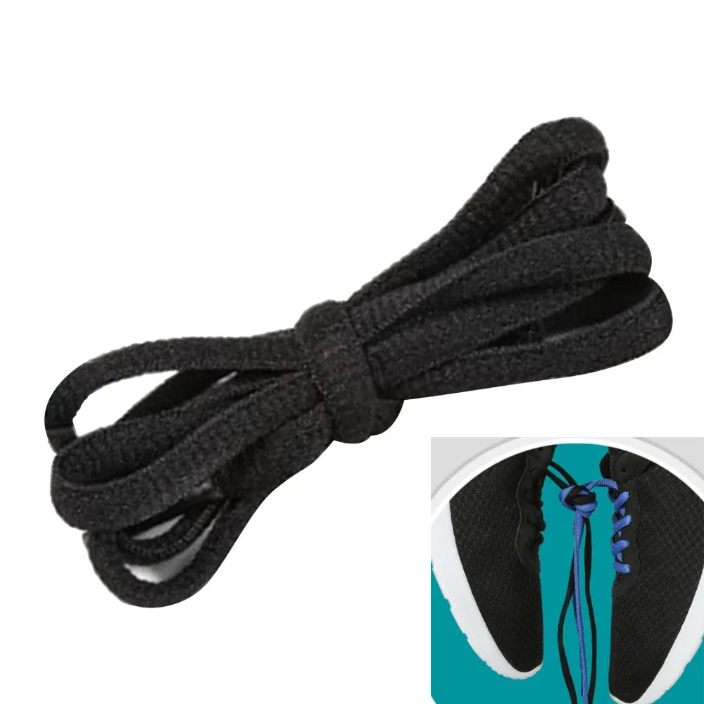 2pcs 5/16 Inch Wide Flat Sneaker Shoelaces Durable Polyester Stay Tied Design Replacement Shoestrings Athletic Running Laces