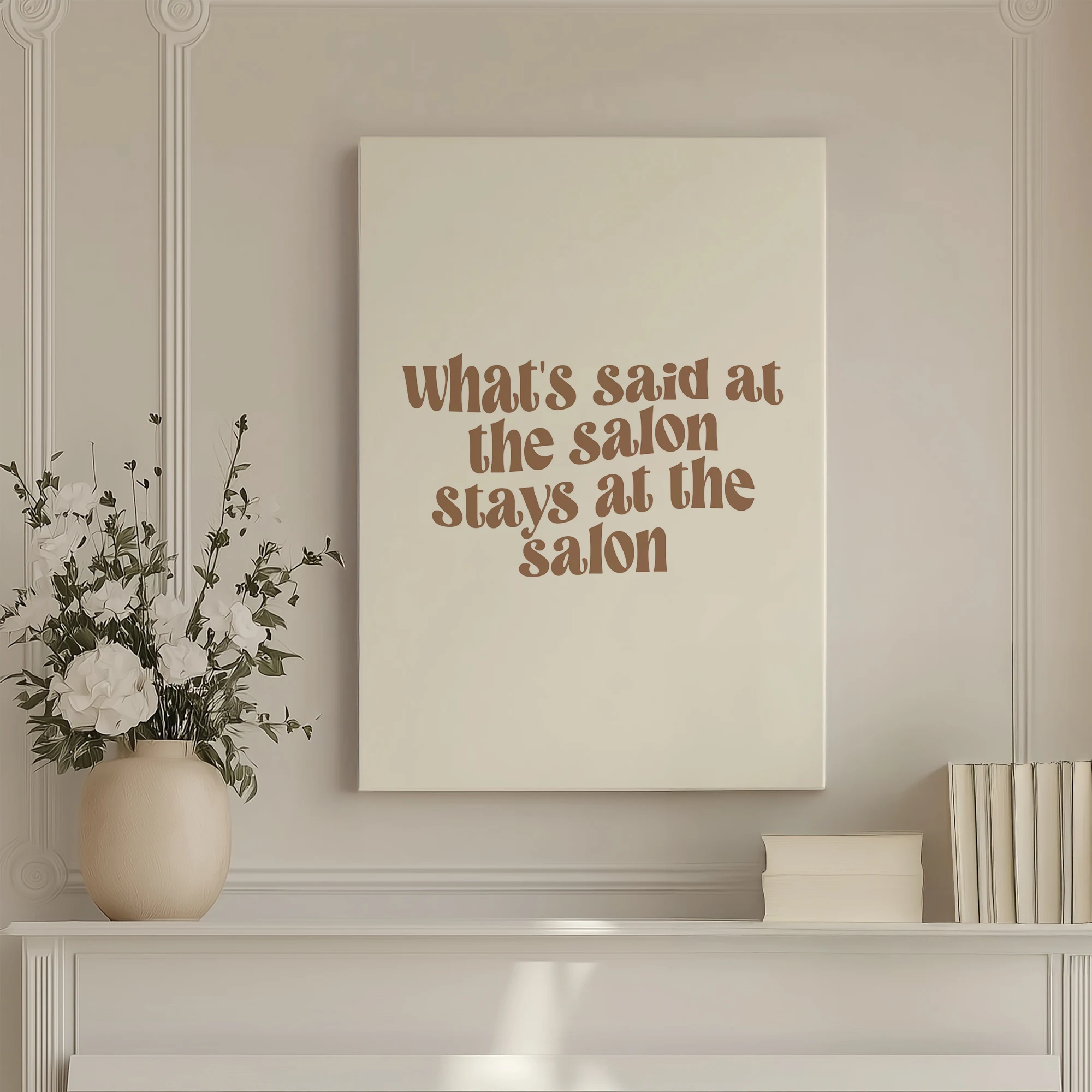 Что сказал на салон, остается на салонной цитатой, настенные художественные принты, холст, картина, постер, картина для гостиной, спальни, домашний декор