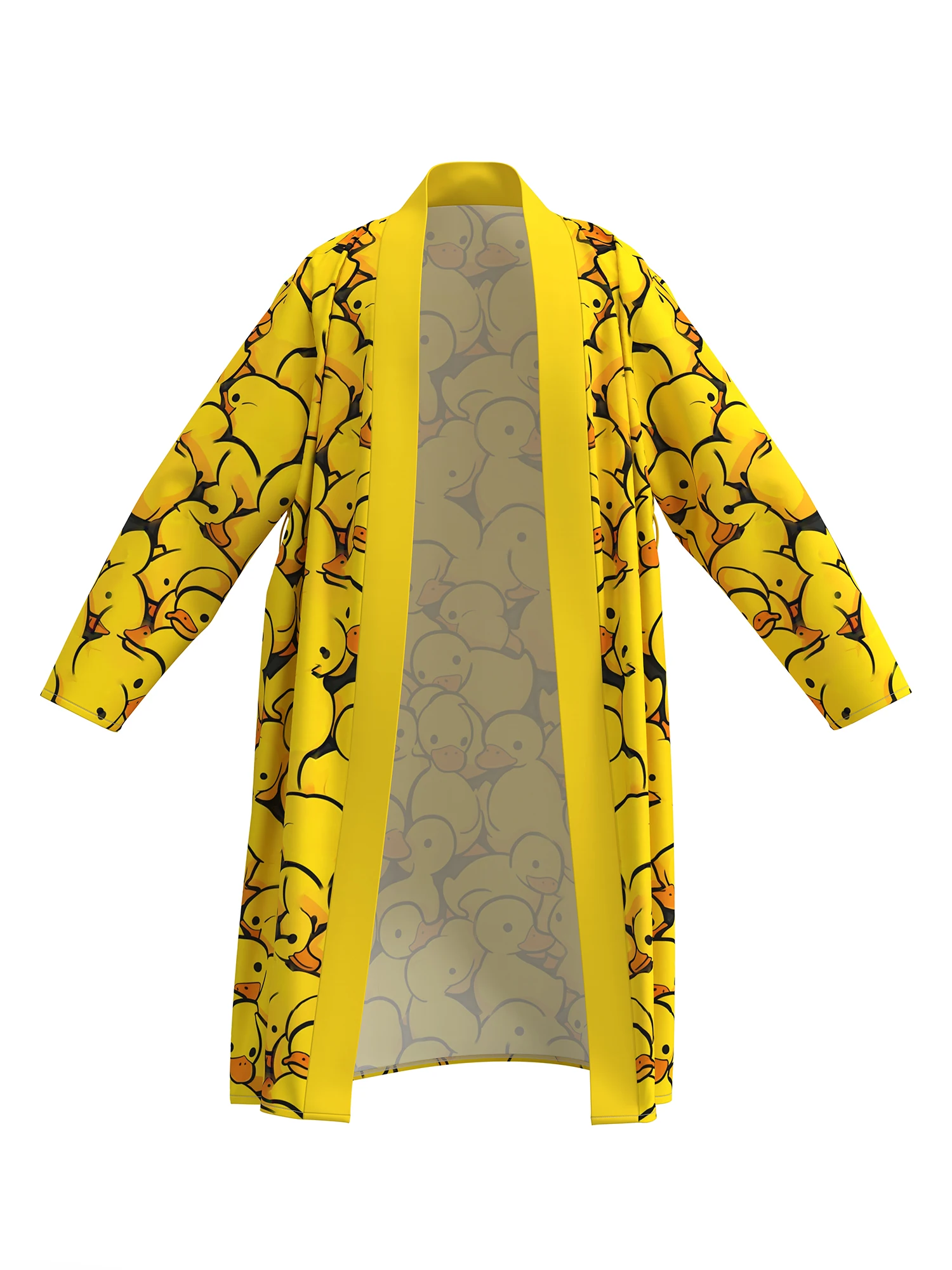 New men's nightgown, skin-friendly bathrobe 3D printed home casual quick-drying non-fading spring and autumn thin style with bel