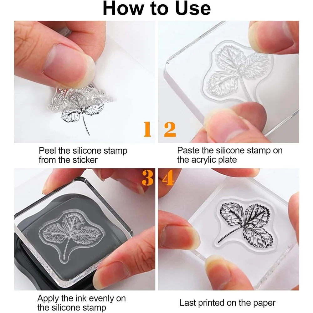 Lovely Animals Plant Clear Stamps Silicone Stamp Transparent Stamp for Card Making Decoration and DIY Scrapbooking