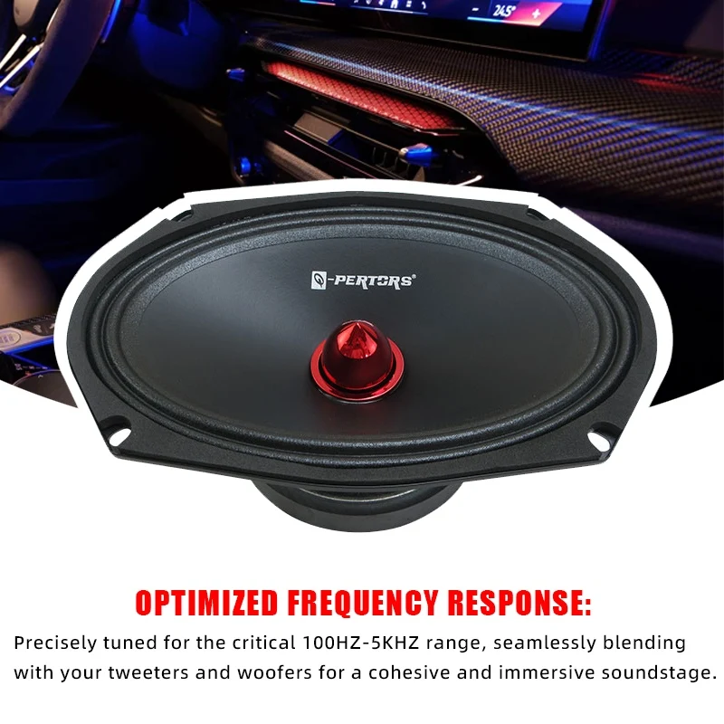 1 قطعة 6x9 بوصة مكبرات صوت للسيارة 1200 واط منتصف المدى العالمي السيارات الصوت الموسيقى مضخم صوت ستيريو المغناطيسي سيارة HiFi مكبر صوت محوري