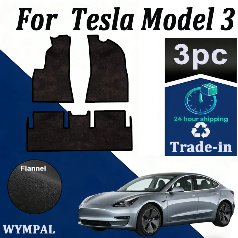 

Нейлоновые замшевые коврики для Tesla Model 3 2018-2022, противоскользящие, с защитой от грязи, для пола автомобиля, ковровые покрытия, подкладки под ноги, автомобильные аксессуары.