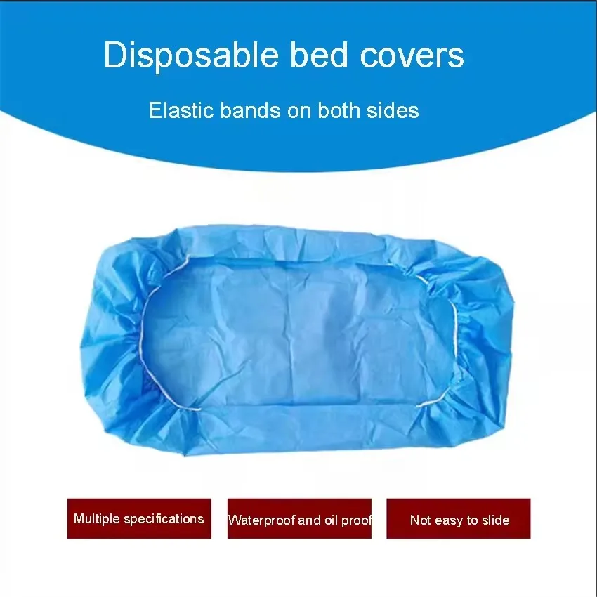 Disposable Medical Bed Cover Non-woven Sterile Two-end Elastic Bed Cover Surgical Drapes Sheet Waterproof Muti-Size