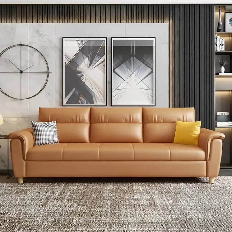 

Design Orange High Back Sofas Filler Back Support Modern Luxury Double Couch Bedroom Salon Recliner Divano Soggiorno Furniture