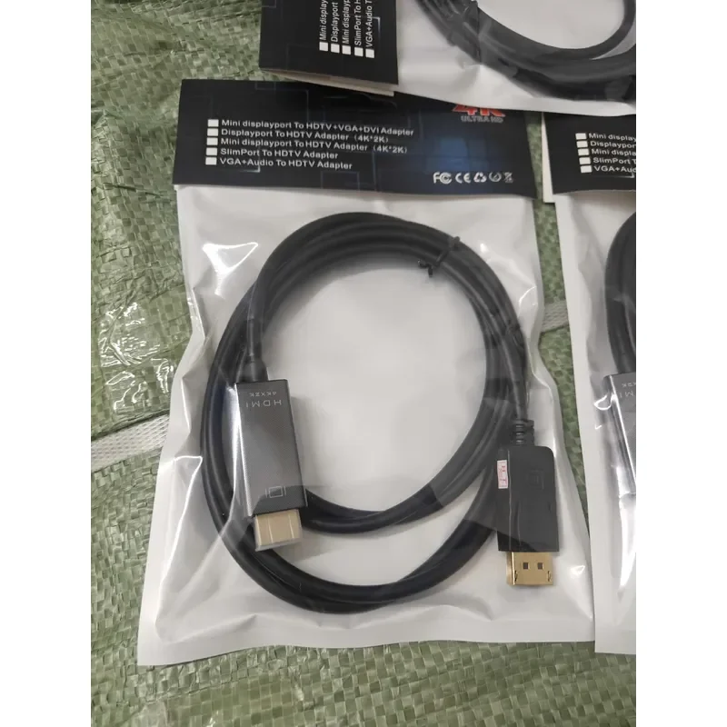 for Original DP to HDMI Adapter Cable 1.8m 4K 60Hz Computer Signal Host DisplayPort to HDMI Converter Cord