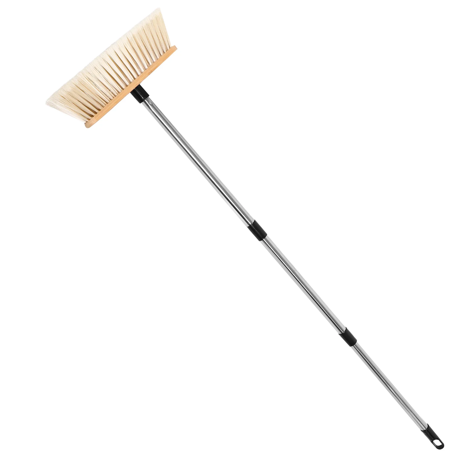 

1Set Garden Sweeping Broom Tough Bamboo Material Hard Bristles Efficient Cleaning for Patio Deck Courtyard Use