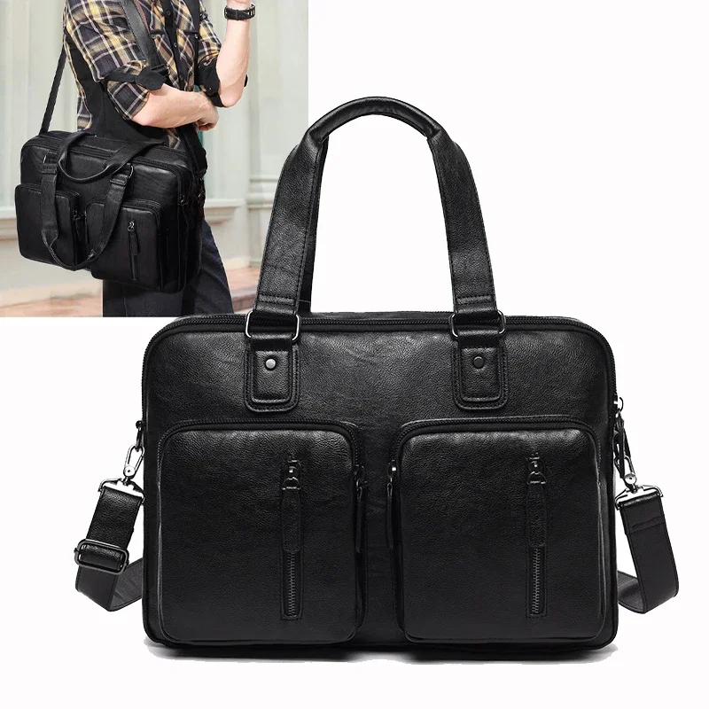 Fashion Multi-Function  PU Leather Travel Bag Men's Leather Luggage Travel Bag Large Tote Weekend Duffle Bag Briefcase Women