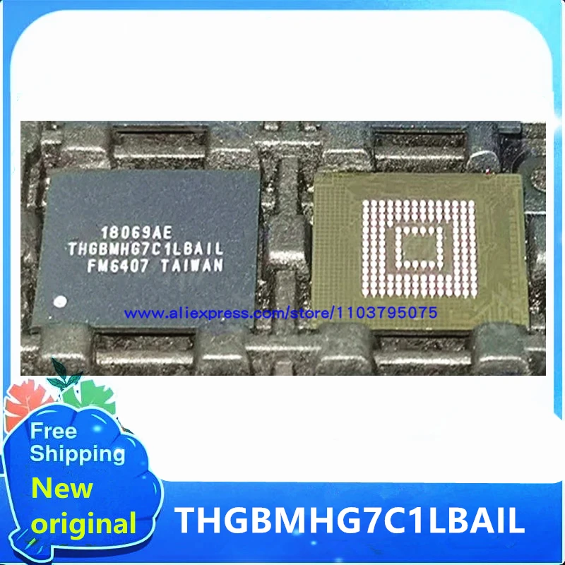 5 개/몫 100% 새 원본 THGBMHG7C1LBAIL THGBMHG7C1LBA1L BGA153 EMMC 5.1 16GB 스팟 판매