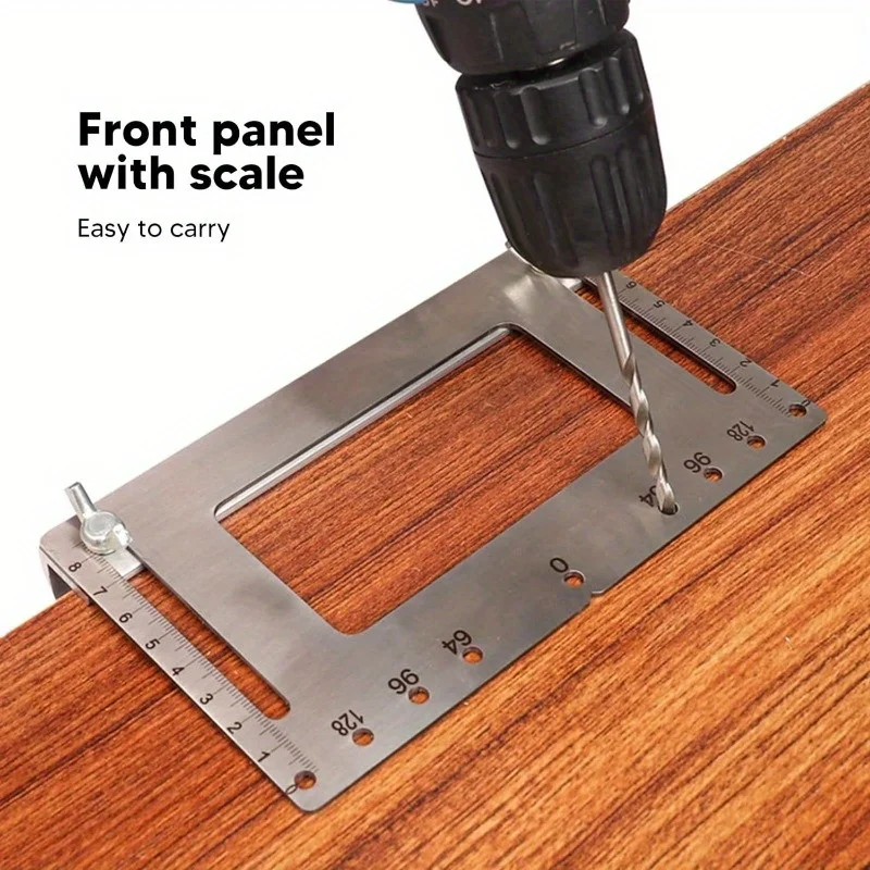 

Локатор дырокола, позиционер для пробивания серебряной ручки из нержавеющей стали, точная шкала для деревообработки