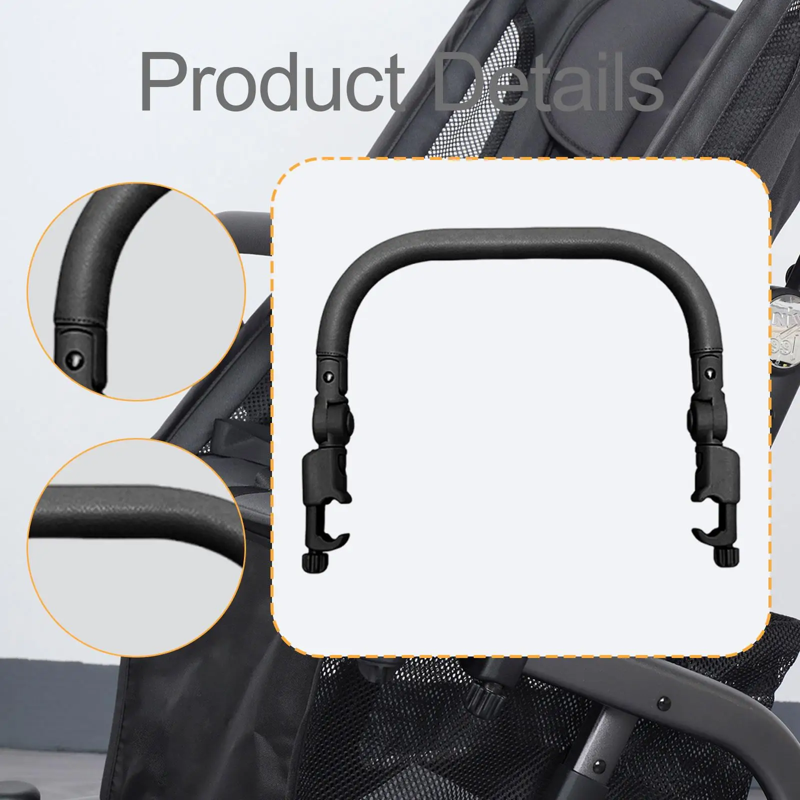 استبدال مسند ذراع عربة الأطفال، درابزين عربة الأطفال العملي لـ ST206 #5
