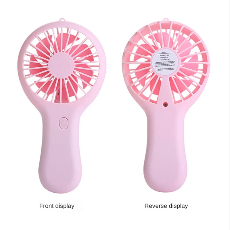 Handheld Mini Fan Portable USB Charging Convenient Small Fans Catapult Pocket Hand-Held Fan With Base Outdoor Fan