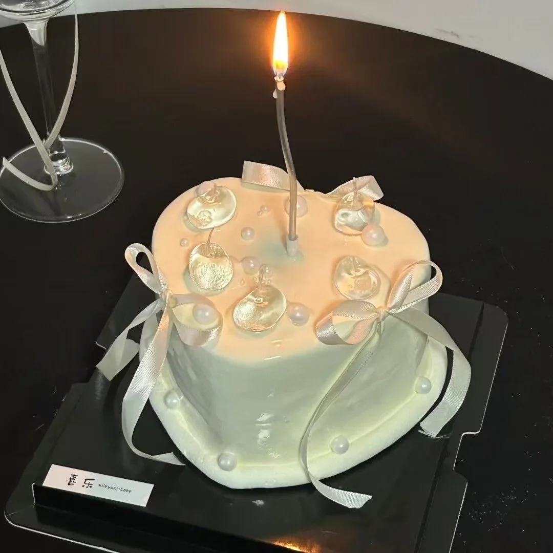 Plastic Heart-shaped Simulated Birthday Cake Model Ornaments Fake Love Cake Mould Decoration Window Sample Display Shooting Prop