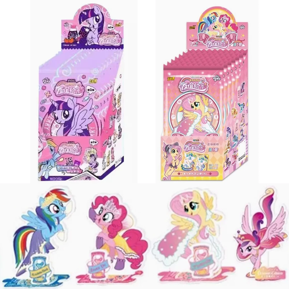 

KAYOU натуральная подставка для карт My Little Pony, приключенческое издание, цветной бумажный билет, Stub Card, аниме, коллекционные карты, игрушки, подарки